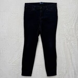 Gap Denim Leggings Womens 31 Regular Black Skinny Jeans True Black V2 Mid Rise
